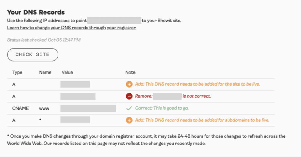 DNS Records in Showit. Hoe werkt het en hoe stel je ze in?